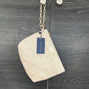 NWT Adrienne Vittadini Beige Fleur De Lis